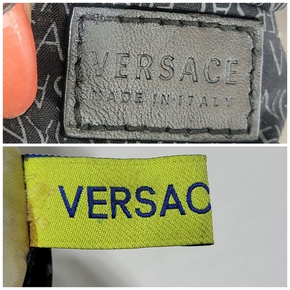 VERSACE Gianni Leather Bucket Bag Black - Picture 4 of 13